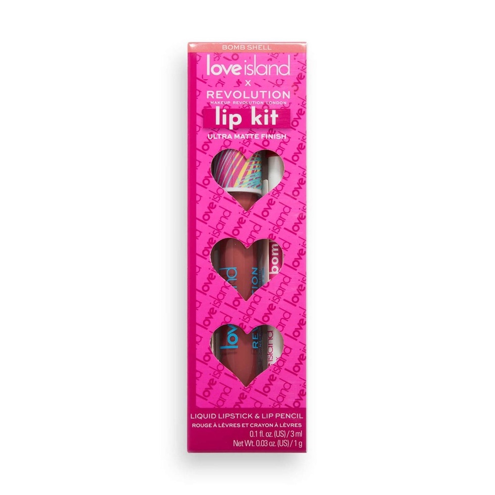 Revolution X Love Island Coupled Up Lip Kit BOMBSHELL 2Pack Kit